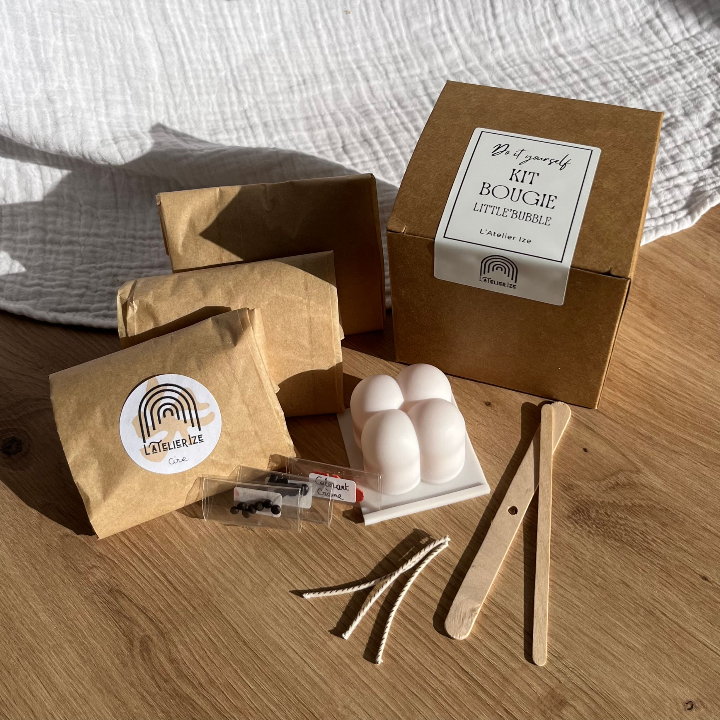 Kit fabrication bougies little bubble