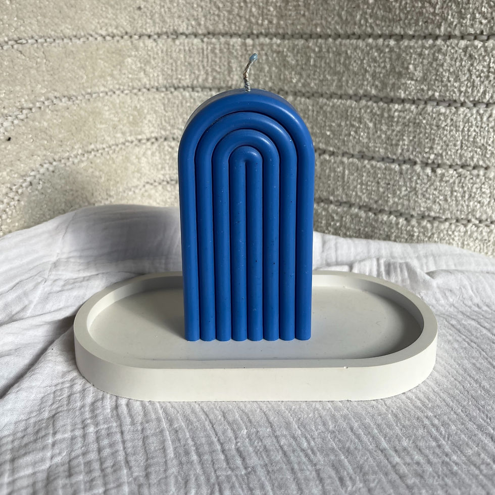 Miniature : Support ovale blanc