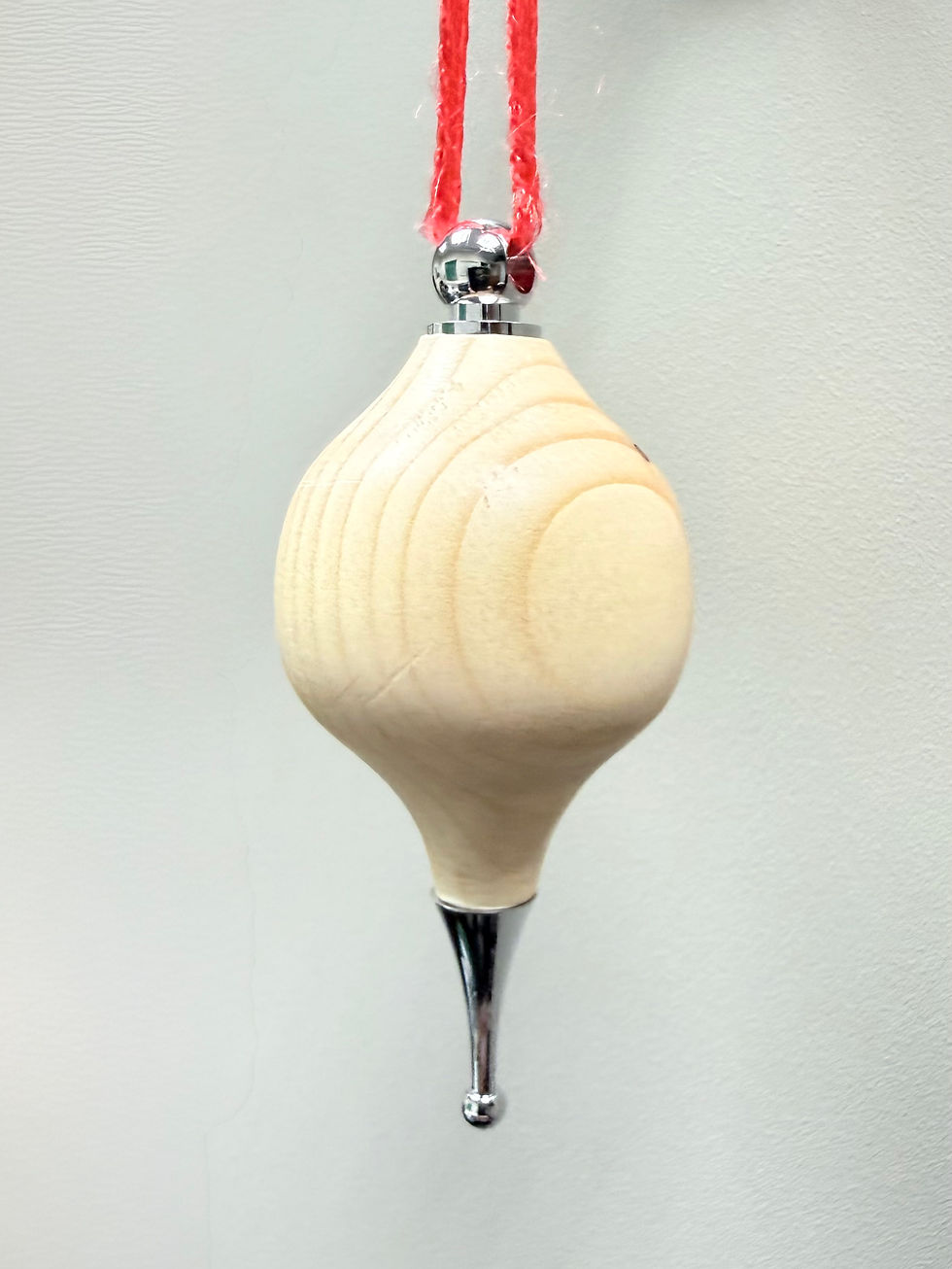 Thumbnail: Pine Wood and Chrome Hanging Decoration