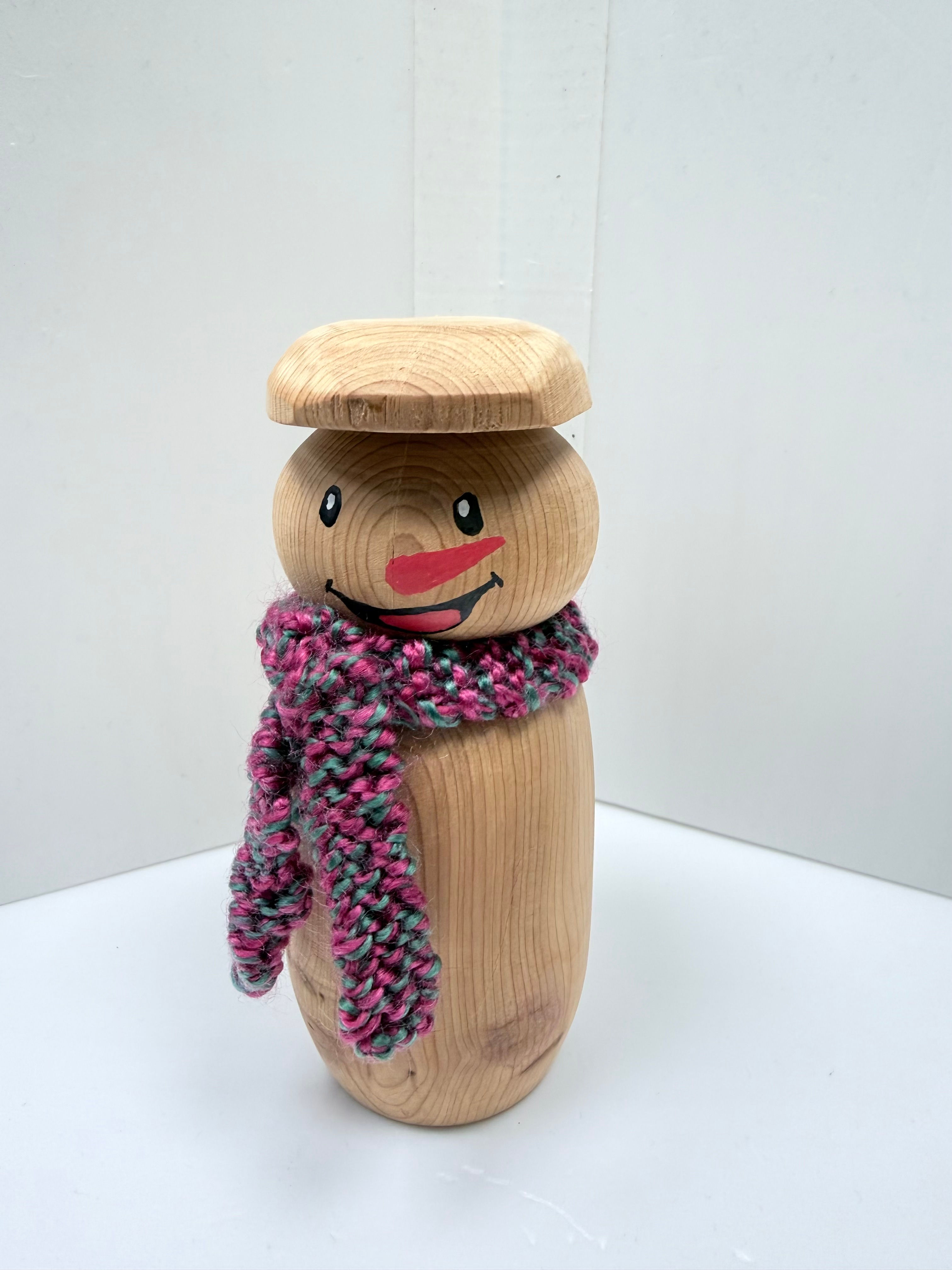 ⛄ Cherry Wood Snowman Impersonating Fred Dibnah