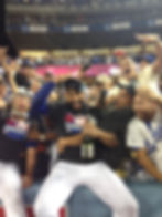 Kemp Celebrates with Fans