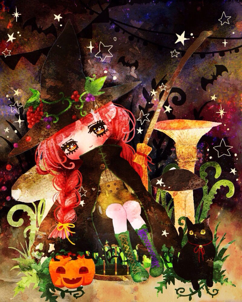 きのこと魔女