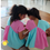 Thumbnail: V Love Reversible Top - Pink & Aqua