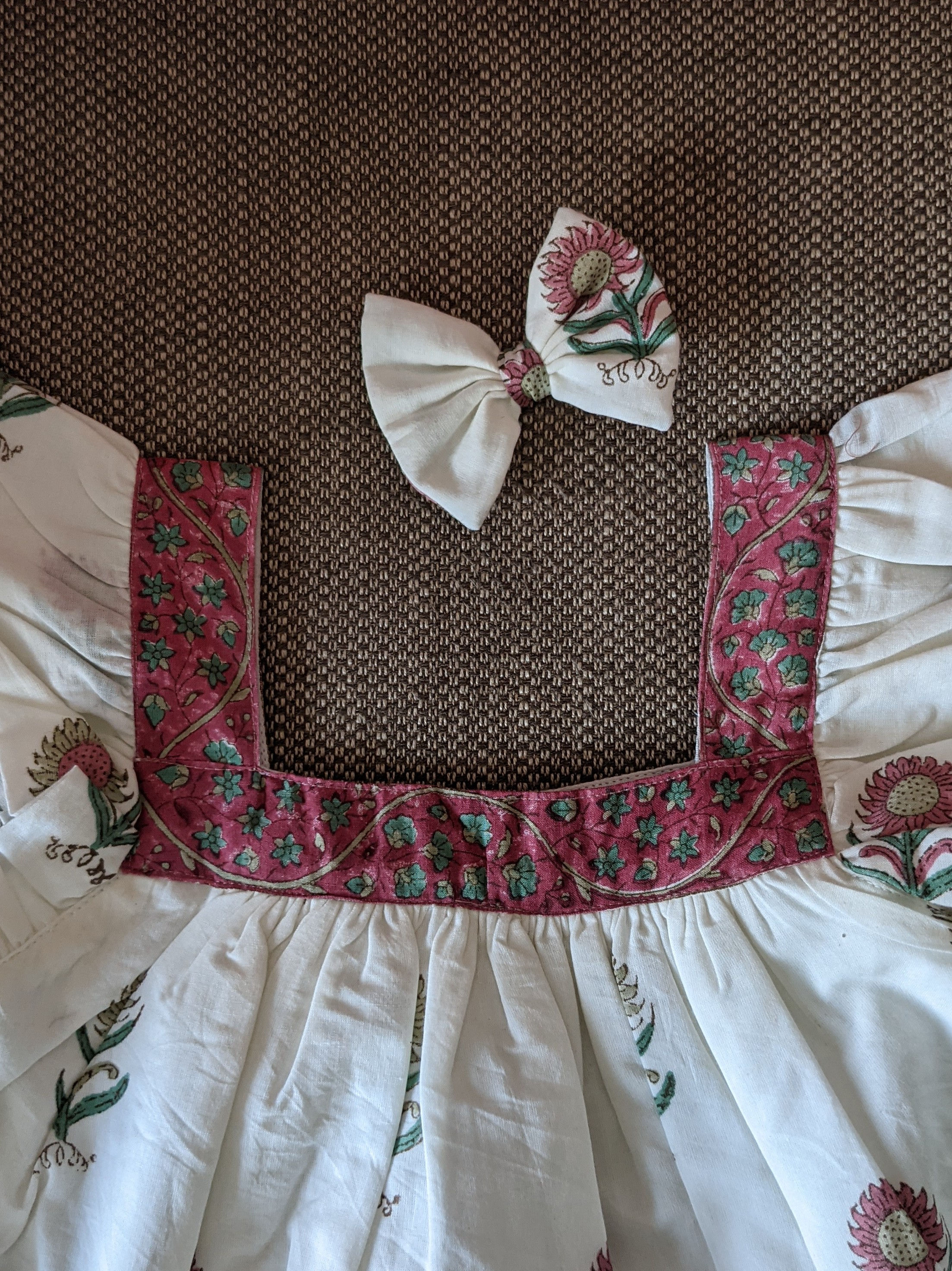 Hair Clip (Bow) - Sunflower