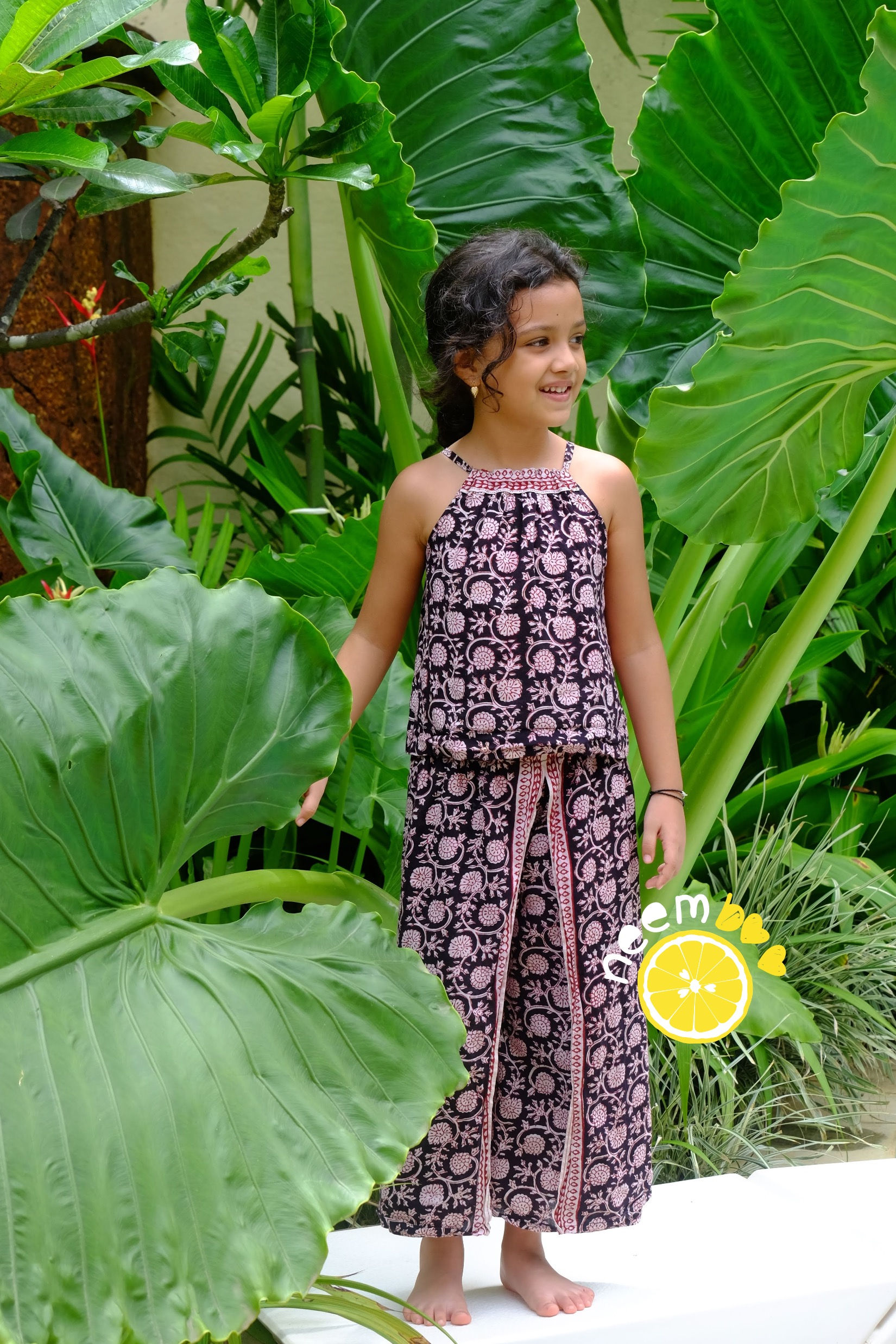 Tropical Flare - Black Floral