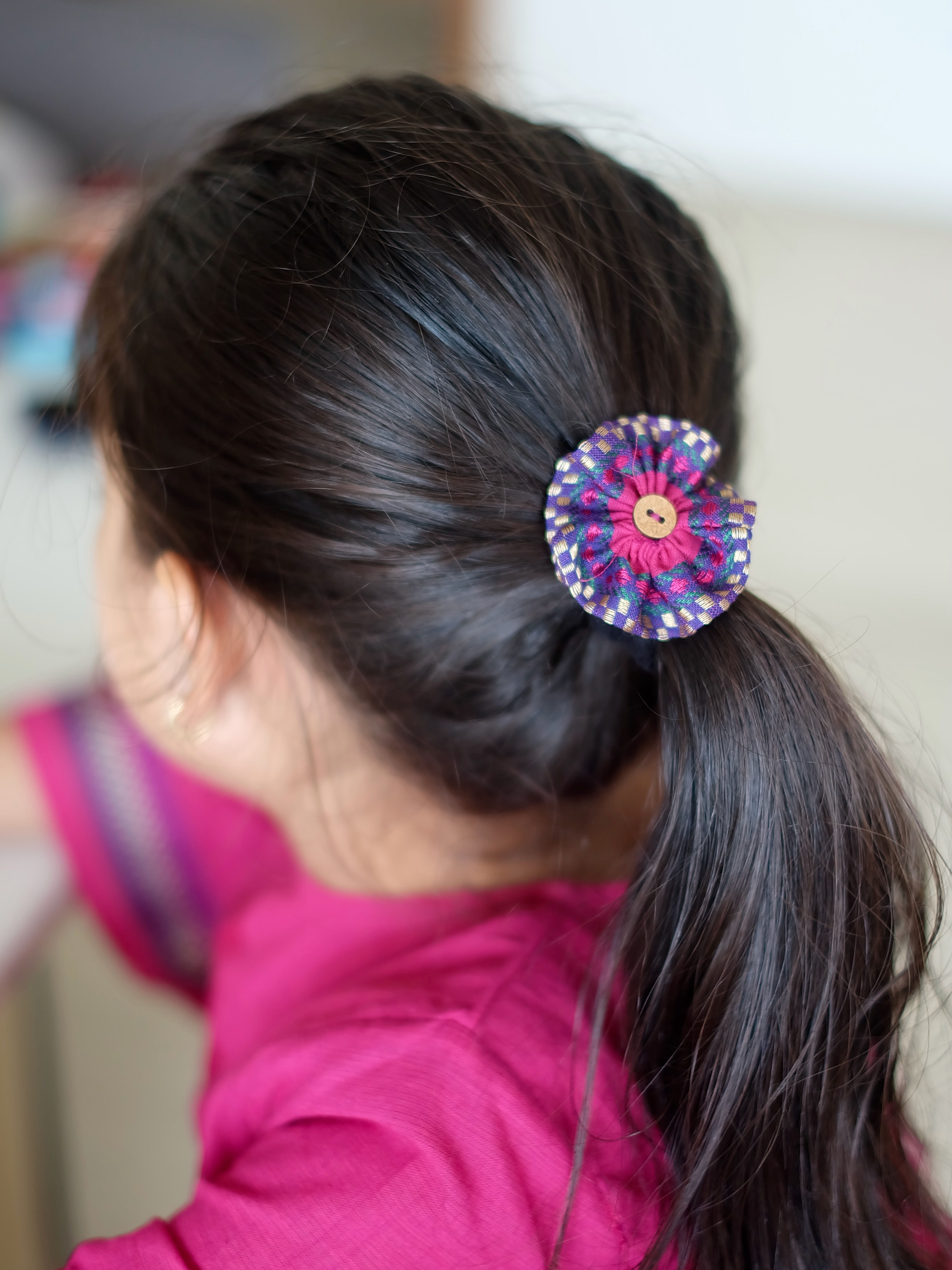 Hair Clip (Flower) - Magenta