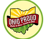 Logo for Ohio Proud - Products are made and farmed in Ohio