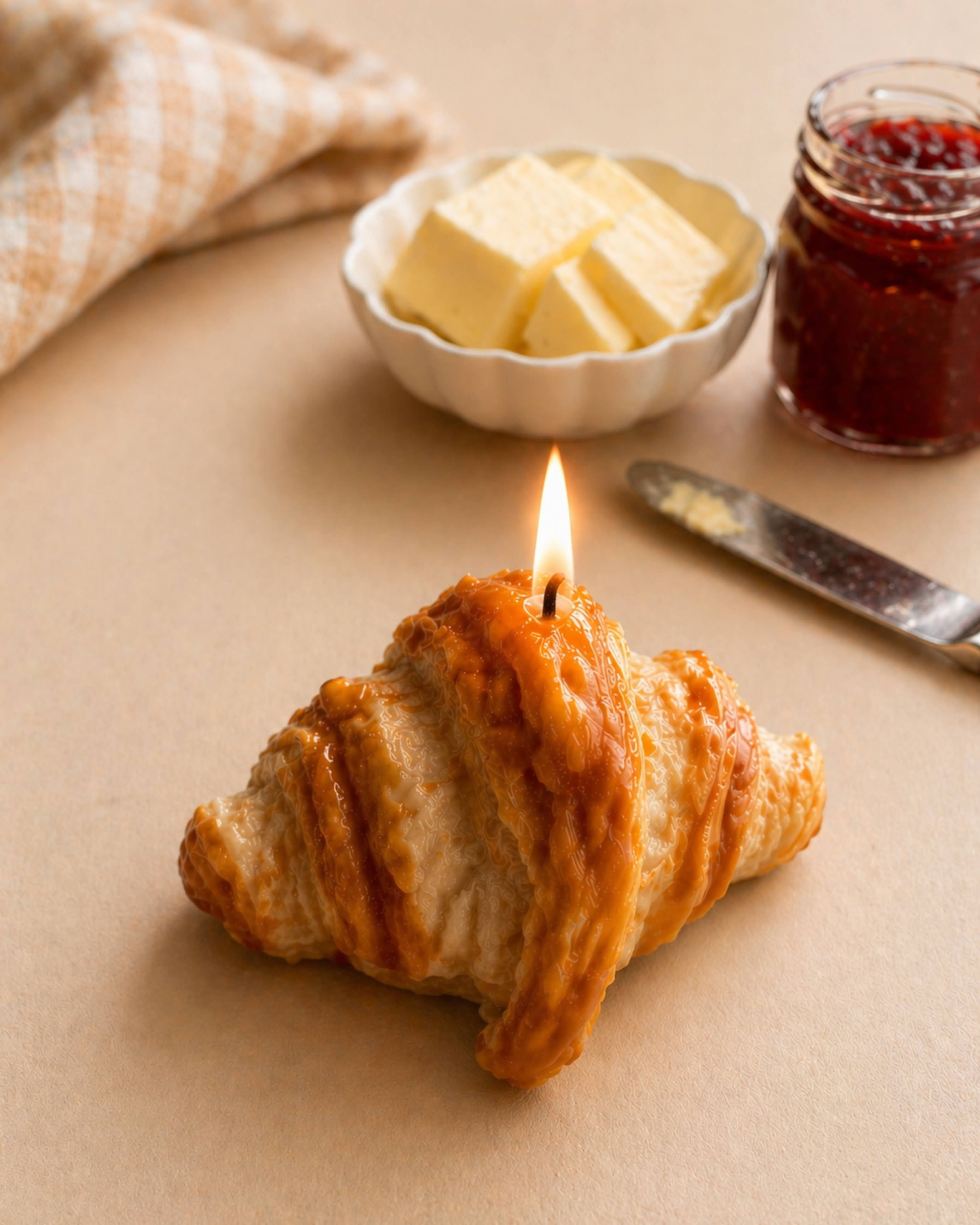 Butter Croissant Candle