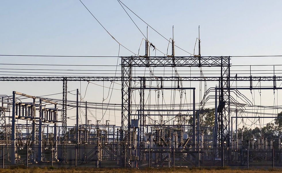 Electrical substation supporting rising power demand and grid reliability.