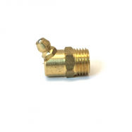 Grease Nipple 1/4BSP Bended 45° หัวอัดจารบีทองเหลือง 2หุนเกลียวแป็ปงอ45