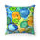 Thumbnail: Square Pillow - Blue Green Bubbles