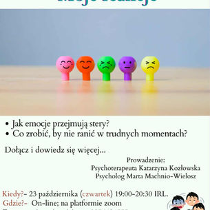 EMOCJE W RODZICIELSTWIE - warsztaty dla rodziców online 