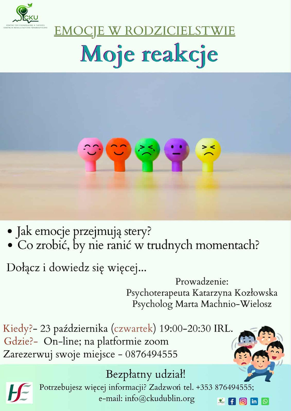 EMOCJE W RODZICIELSTWIE - warsztaty dla rodziców online