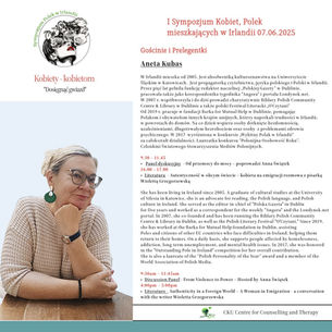 I Sympozjum Kobiet, Polek mieszkających w Irlandii - Gościnie i Prelegentki