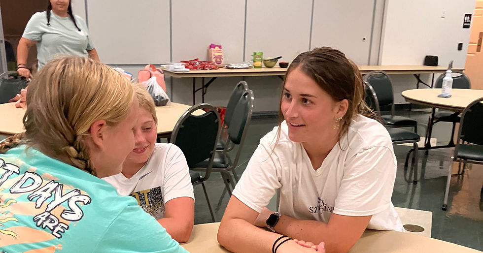 Teen conversation with leader
during 2025 Mission Trip to Florida