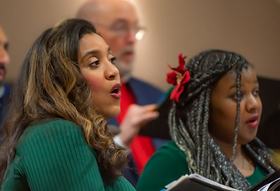 Traditional Christmas Eve worship service with choir at St. Matthew's in Sterling, VA