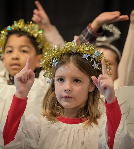 Children's Christmas Eve service at St. Matthew's Episcopal Church in Sterling, VA