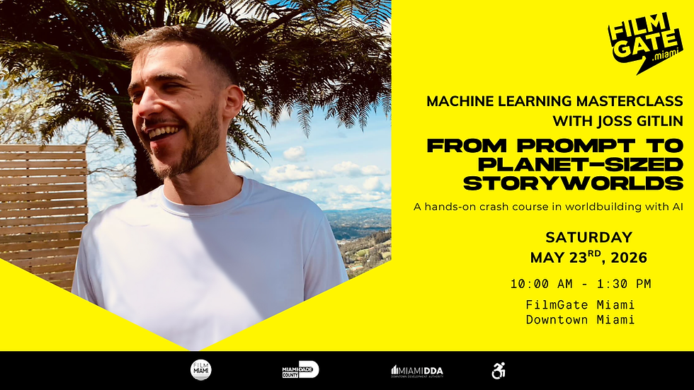 Machine Learning Masterclass: From Prompt to Planet Sized Storyworlds with Joss Gitlin