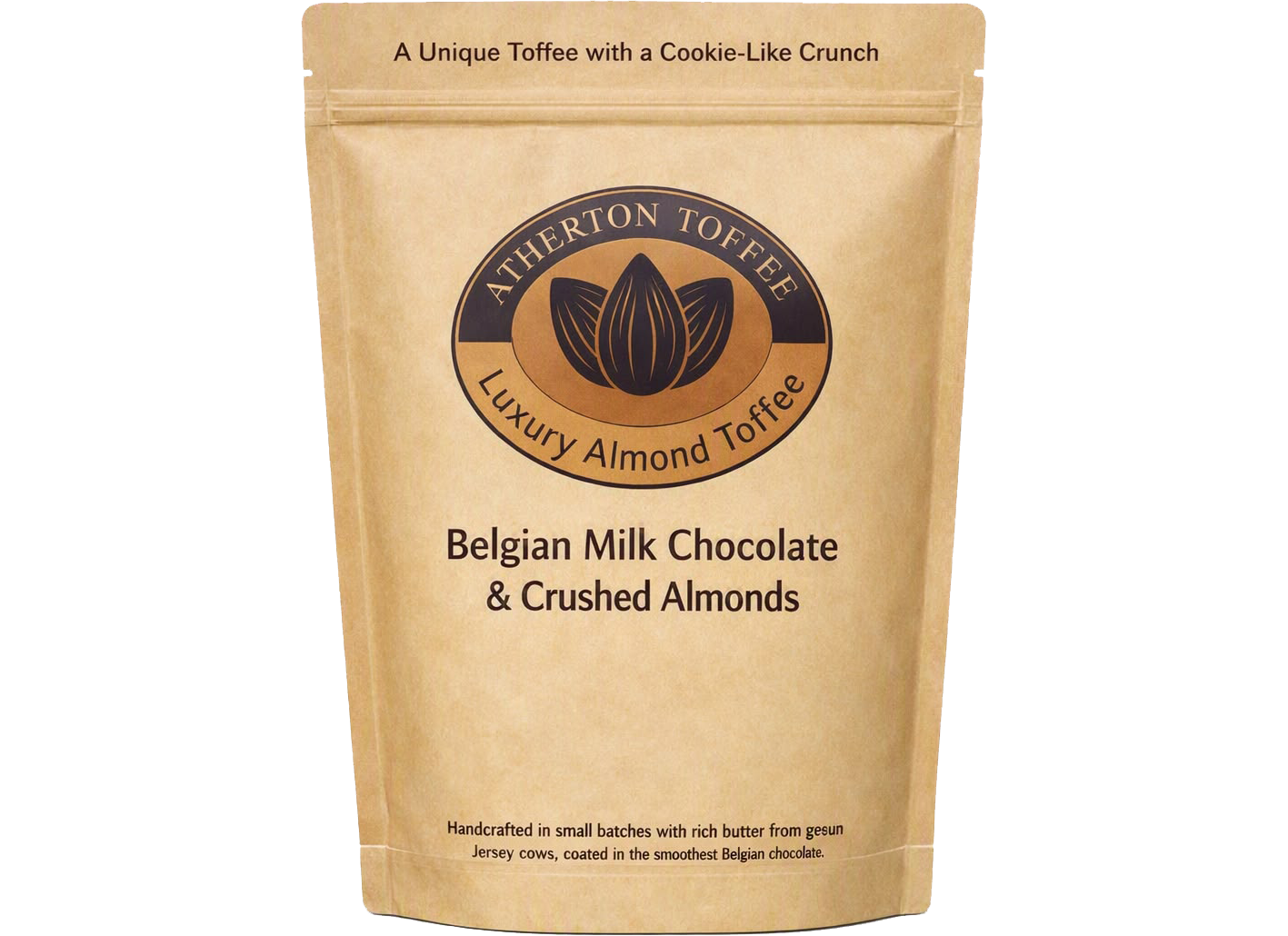 Almond Toffee - Milk Chocolate & Almond 1/2 lb self-indulgence pouch