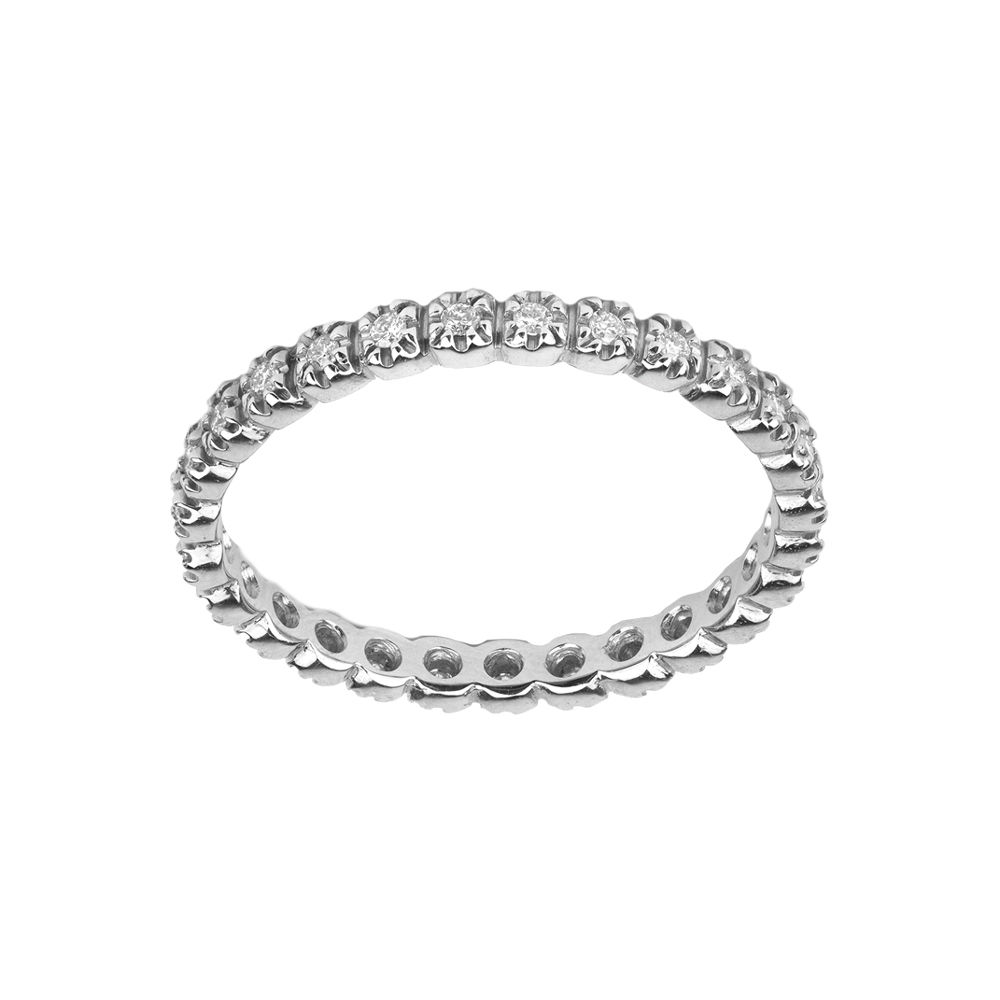 White Gold Smile Ring
