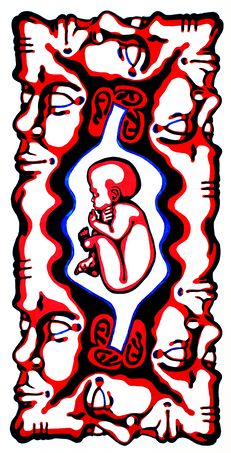 "Baby" by Melbourne based, Australian multi-media artist Barry Bangz, from 'In The Know' art show and exhibition. 2022.