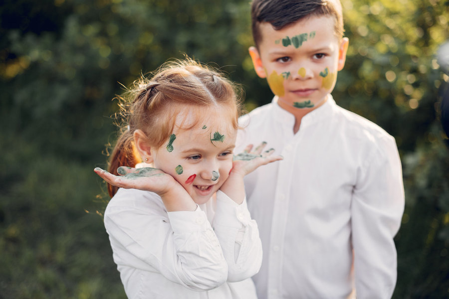 Enfants à un mariage