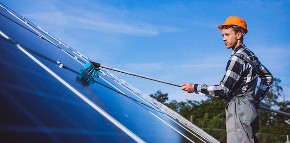 Intervention pour des panneaux solaire