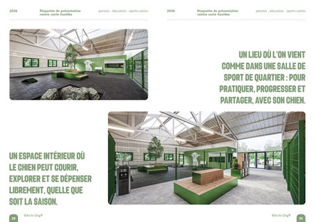 Intérieur moderne vert, UN LIEU QUI COMME DANS UN SPORT DE QUARTIER.