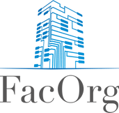 FacOrg-logo met blauw gebouw