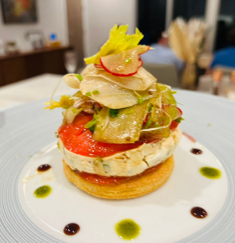 Goat Cheese parmesan Tart
