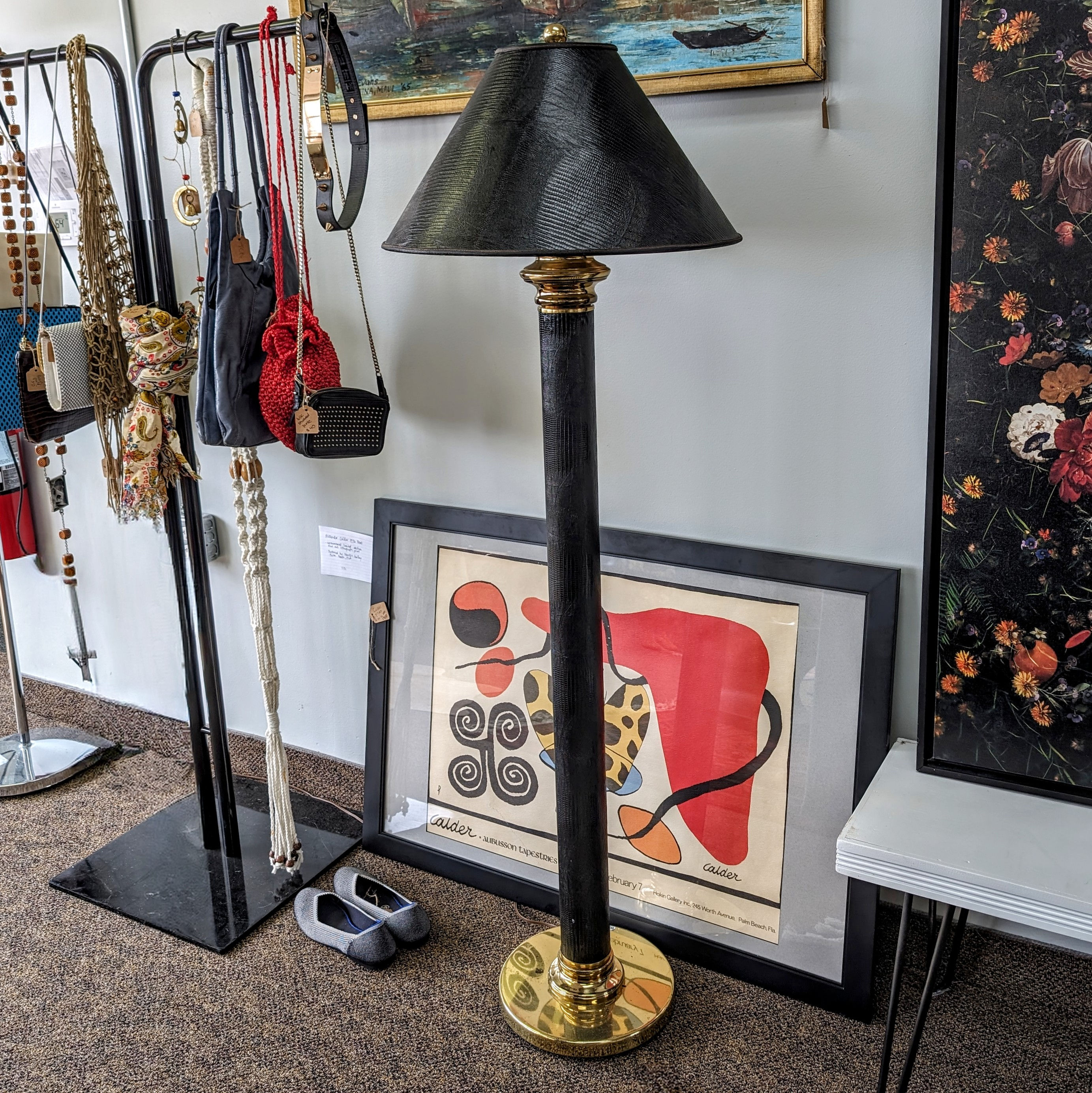 faux snakeskin floor lamp