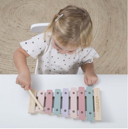 Miniature : Xylophone en bois rose
