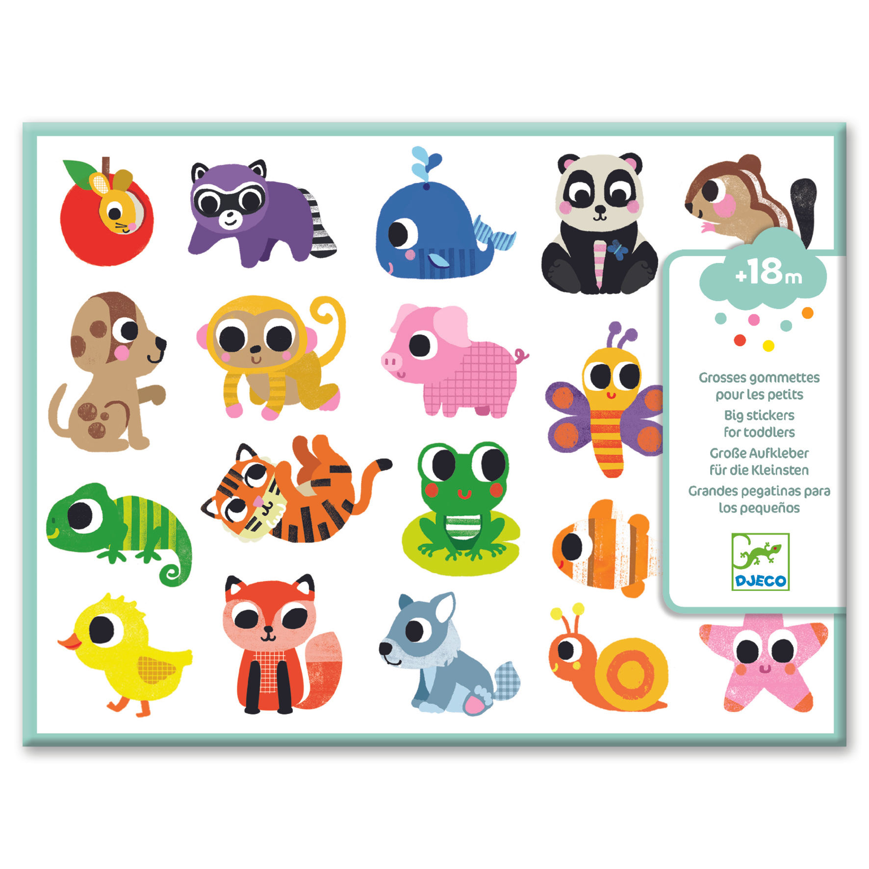 Grosses gommettes bebe animaux