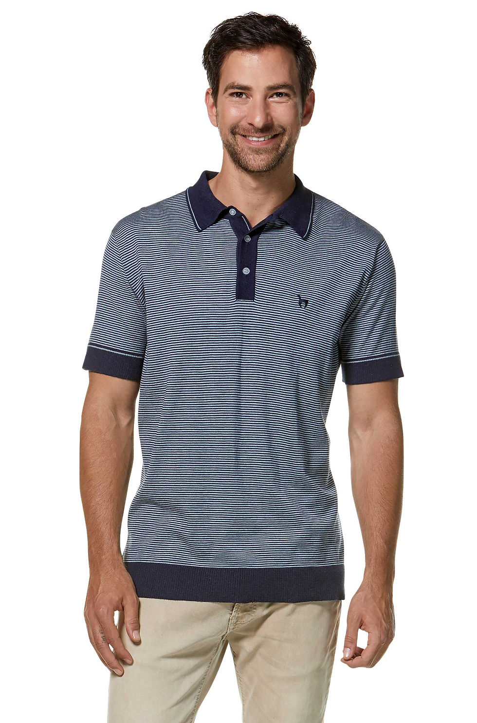 Polo Shirt DIEGO aus Royal Alpaka-Baumwoll-Mix
