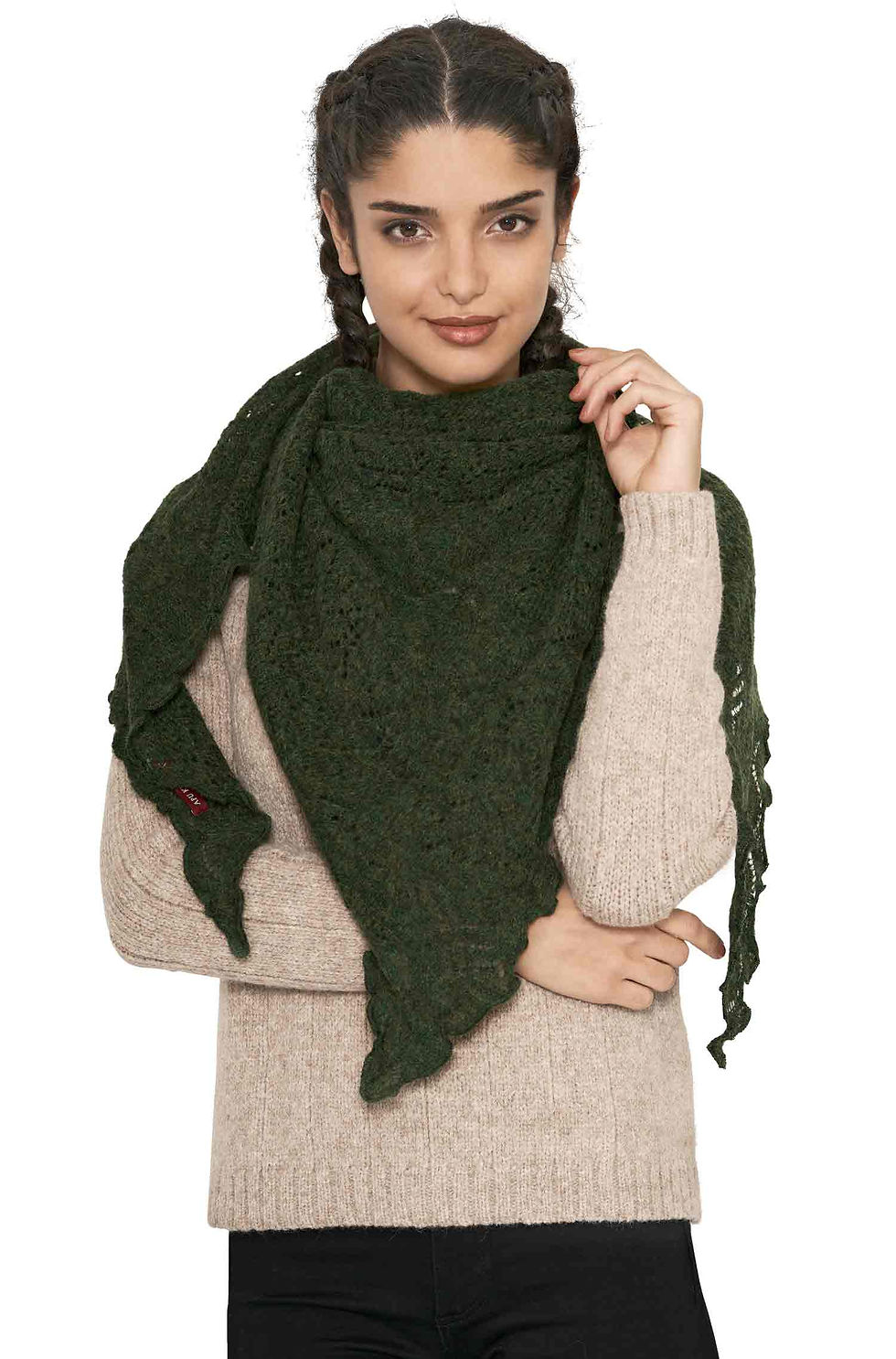 Miniaturbild: Alpaka Schal HADIA aus 55% Baby Alpaka & 26% Merino