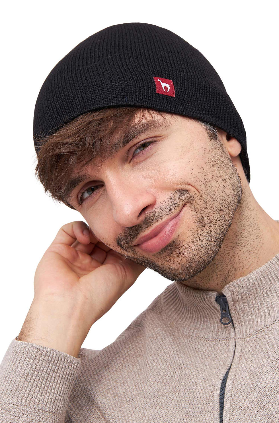 Miniaturbild: Alpaka WENDEMÜTZE aus 100% Baby Alpaka