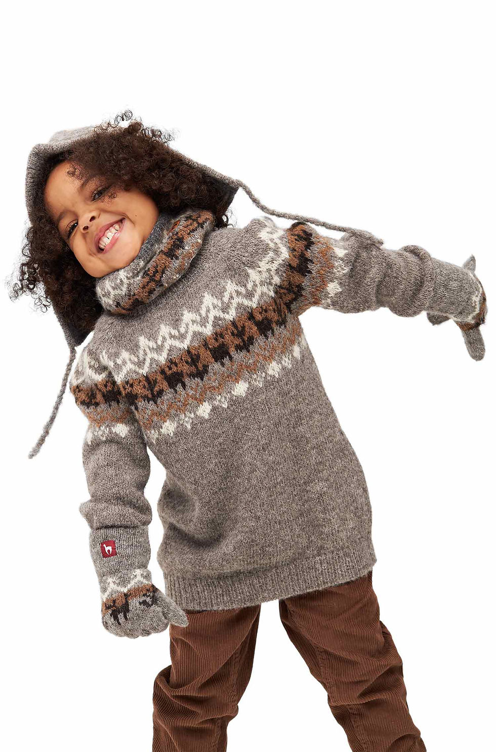 Miniaturbild: Alpaka Kinder Pullover NATURA aus 100% ungefärbtem Alpaka