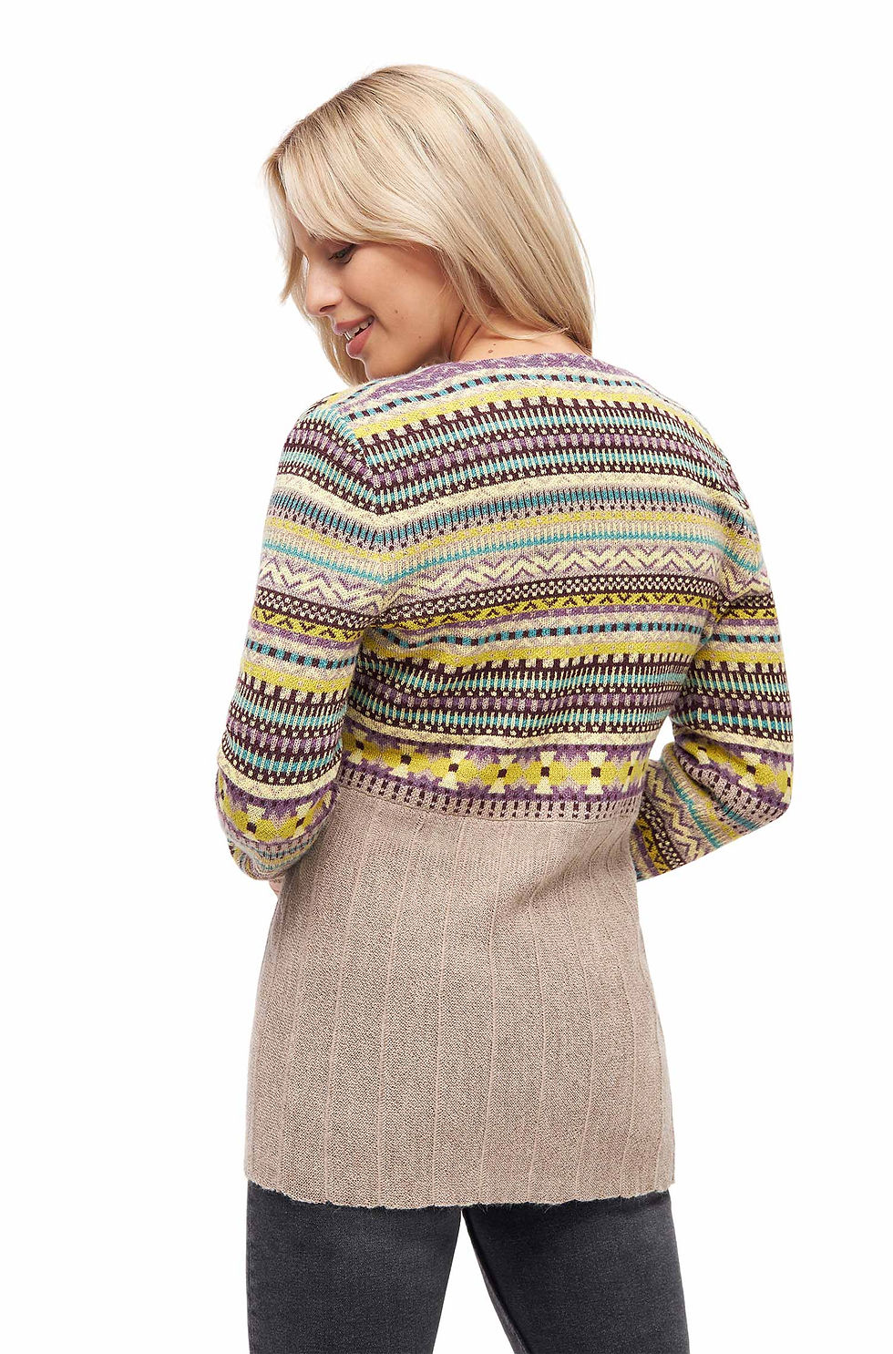 Miniaturbild: Alpaka Strickjacke DILAYA aus 100% Baby Alpaka