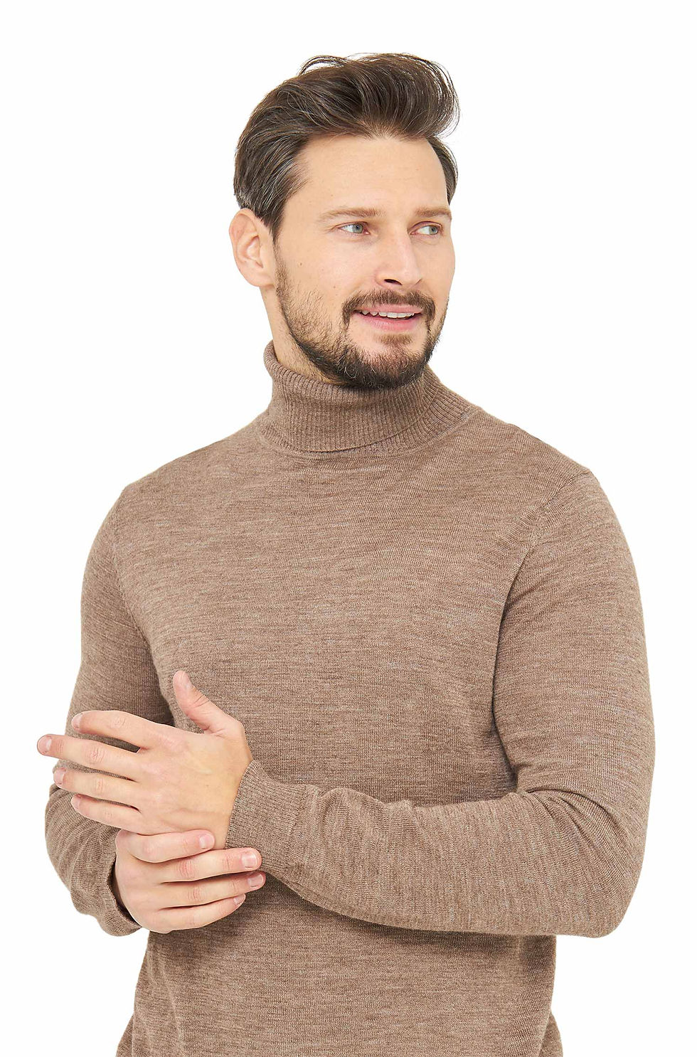 Miniaturbild: Alpaka Rollkragen Pullover MADAI aus Baby Alpaka und Seide