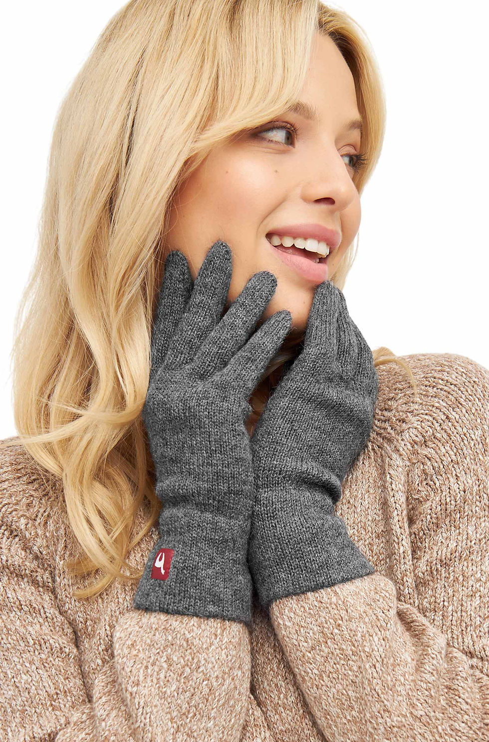 Miniaturbild: Alpaka Fingerhandschuhe UNI aus 100% Baby Alpaka