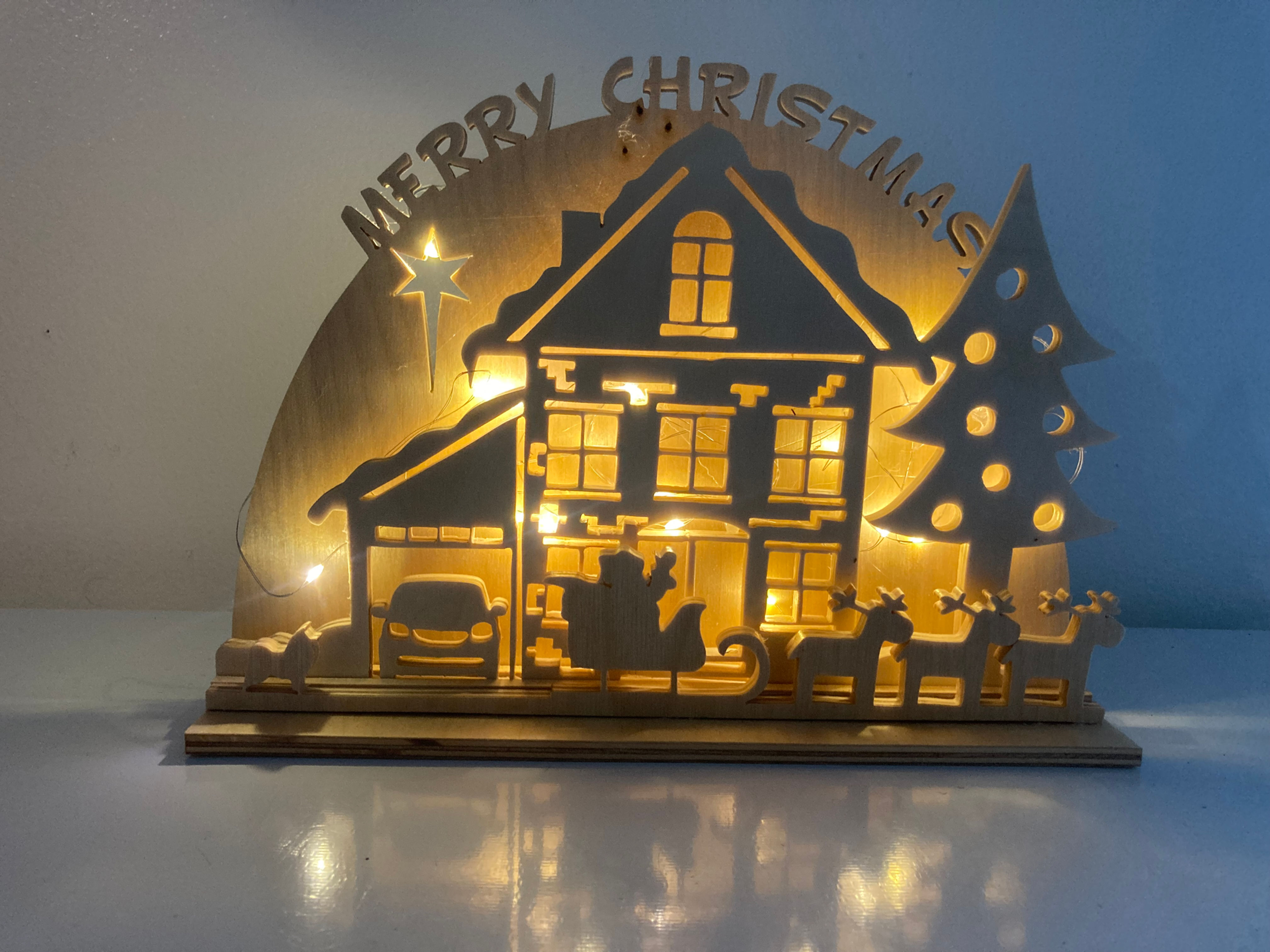 Lighted House Scene