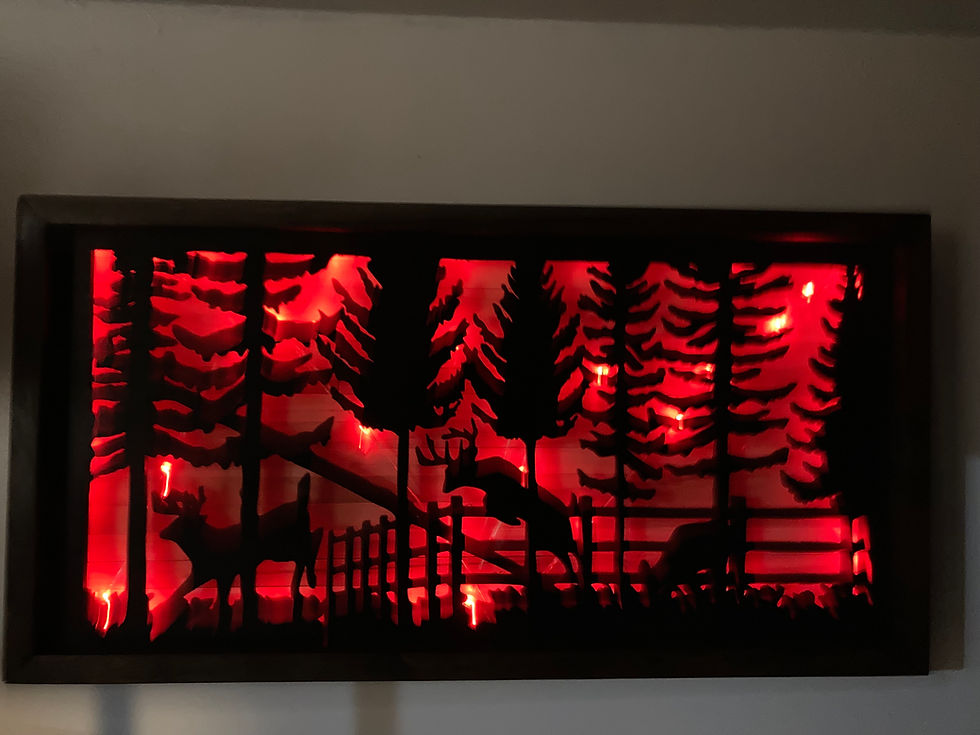 Thumbnail: Rustic Deer Jumping a fence Picture