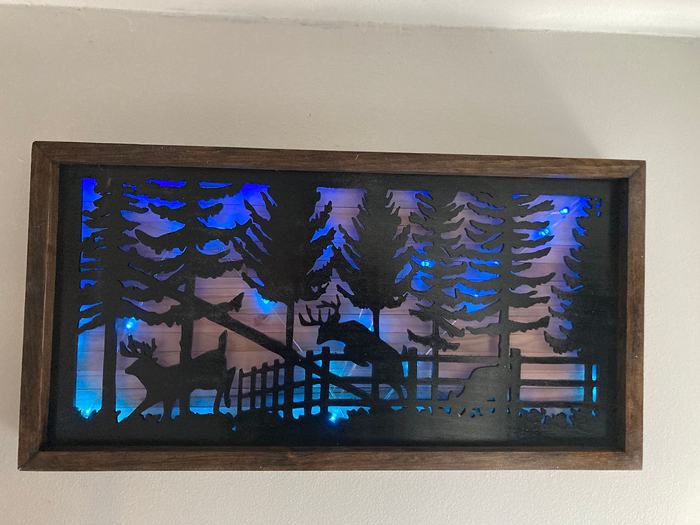 Thumbnail: Rustic Deer Jumping a fence Picture