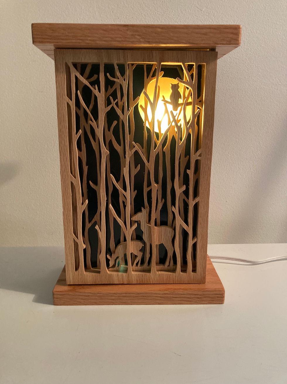 Lighted Deer Lamp
