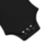 woofda / baby onesie / black / 3 closing buttons pictured / crenchpaw brand