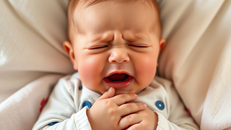 crying infant having colic in Surat consulting Dr. Apoorva Shah