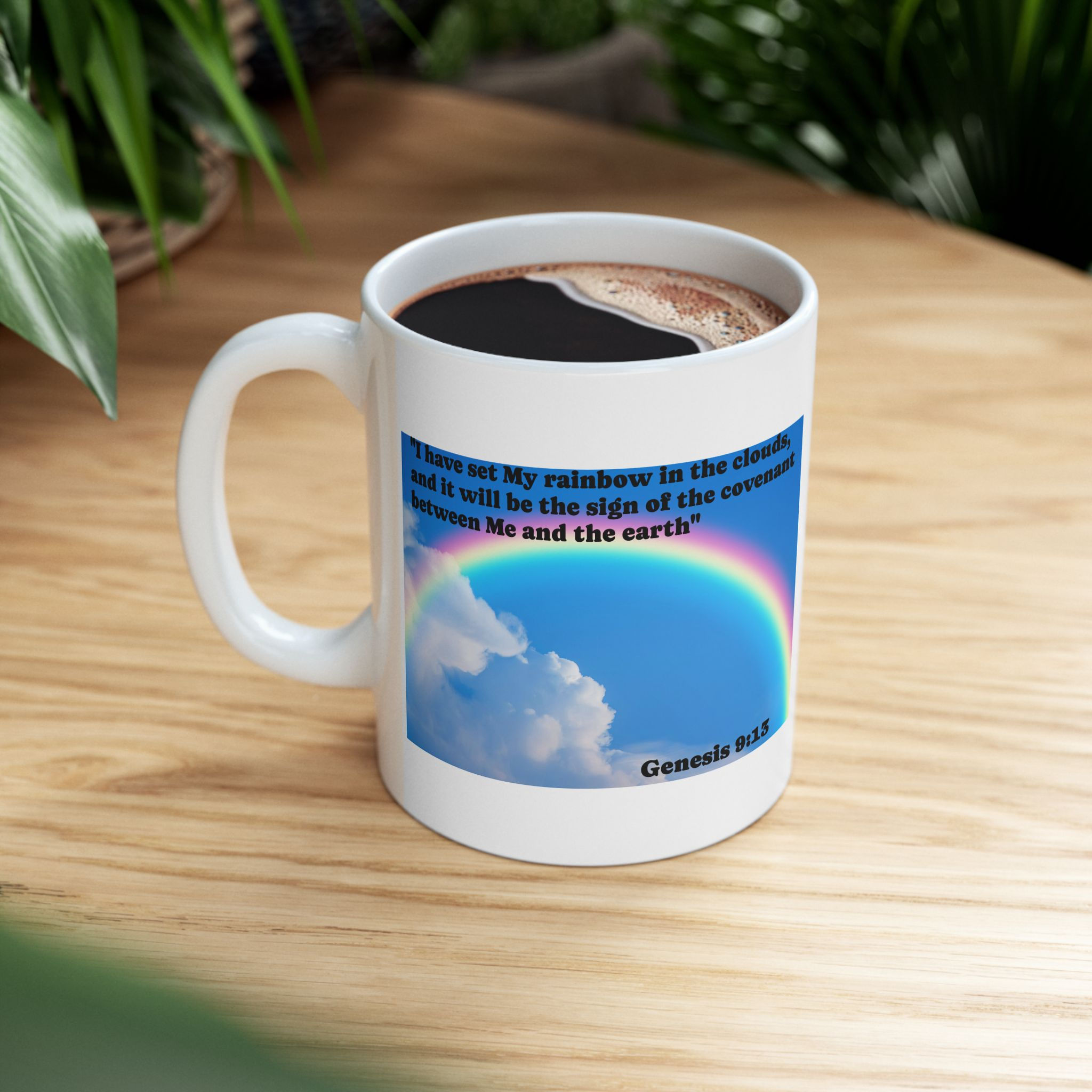 God's covenant rainbow mug-design #2