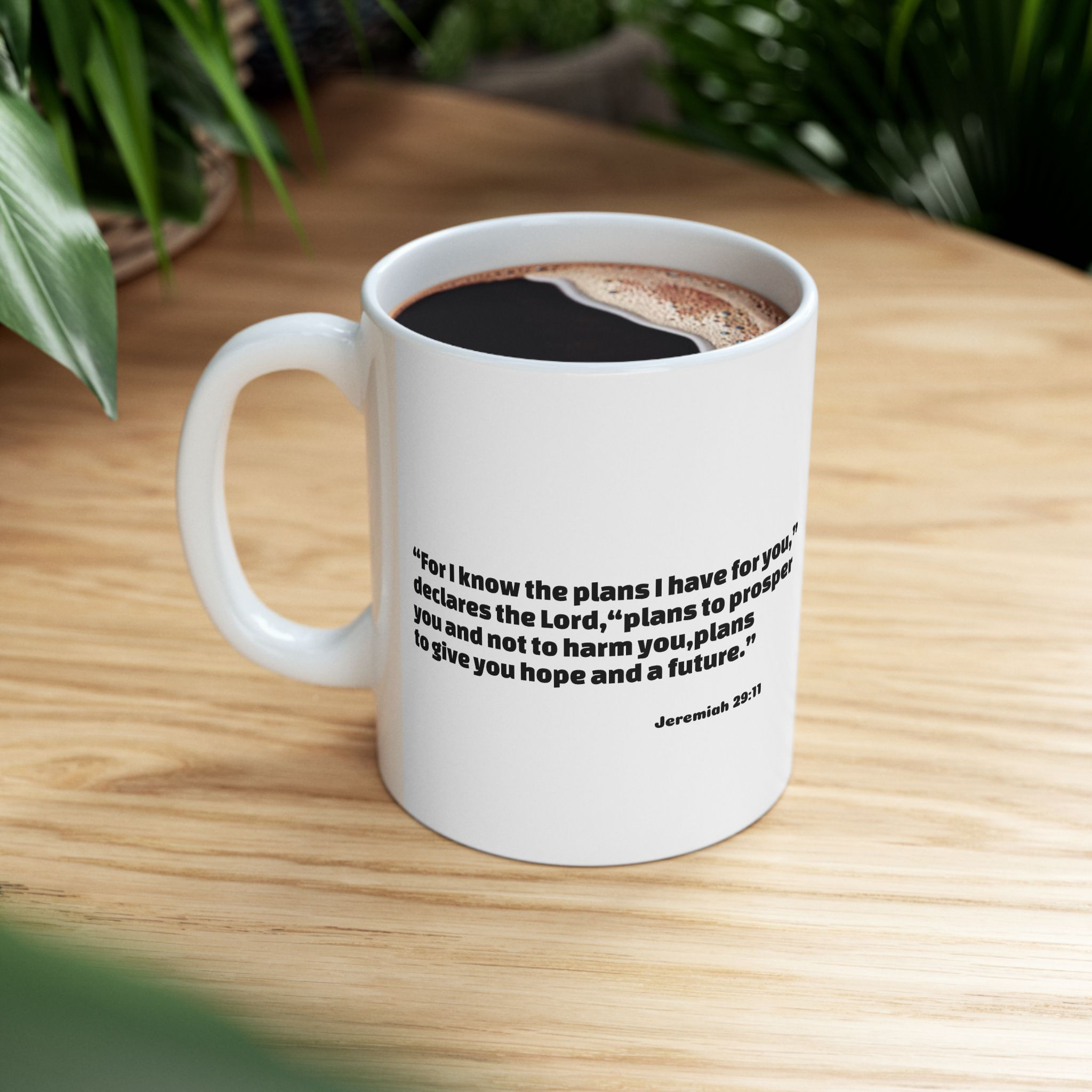 Inspirational Scripture Mug — Jeremiah 29:11