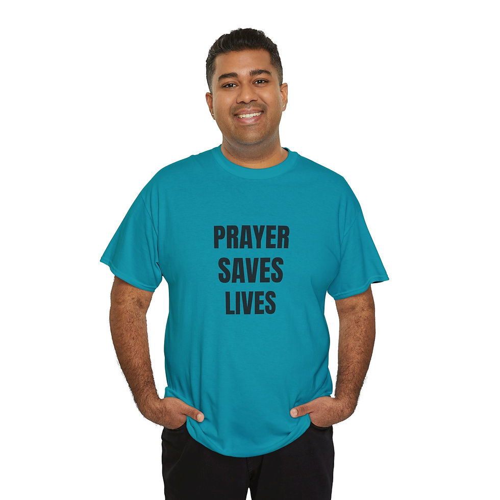 Thumbnail: Prayer Saves Lives Tee — Inspirational Christian T‑Shirt