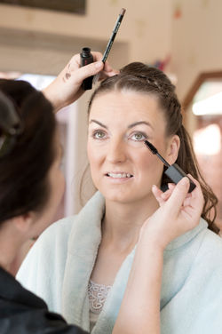 Bride prep wedding photography